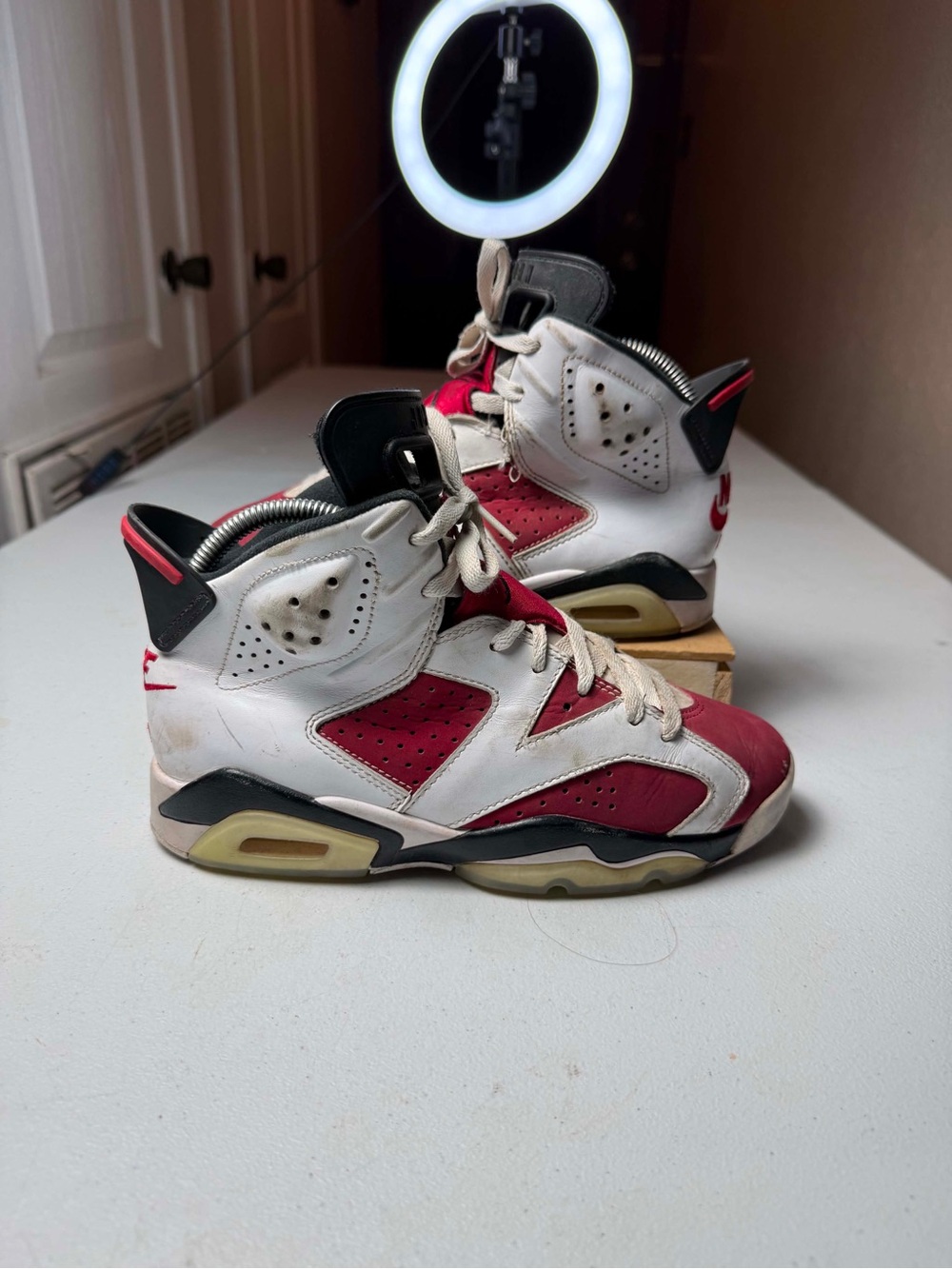 Nike Air Jordan 6 Retro OG Mid Carmine size 5.5 OG VI
White NO BOX
